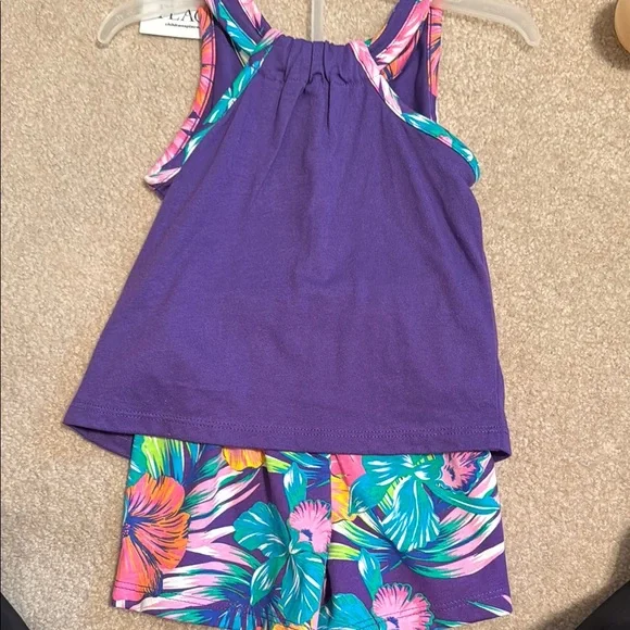 Children’s place Floral Tank Top and Shorts Set - Picture 3 of 4